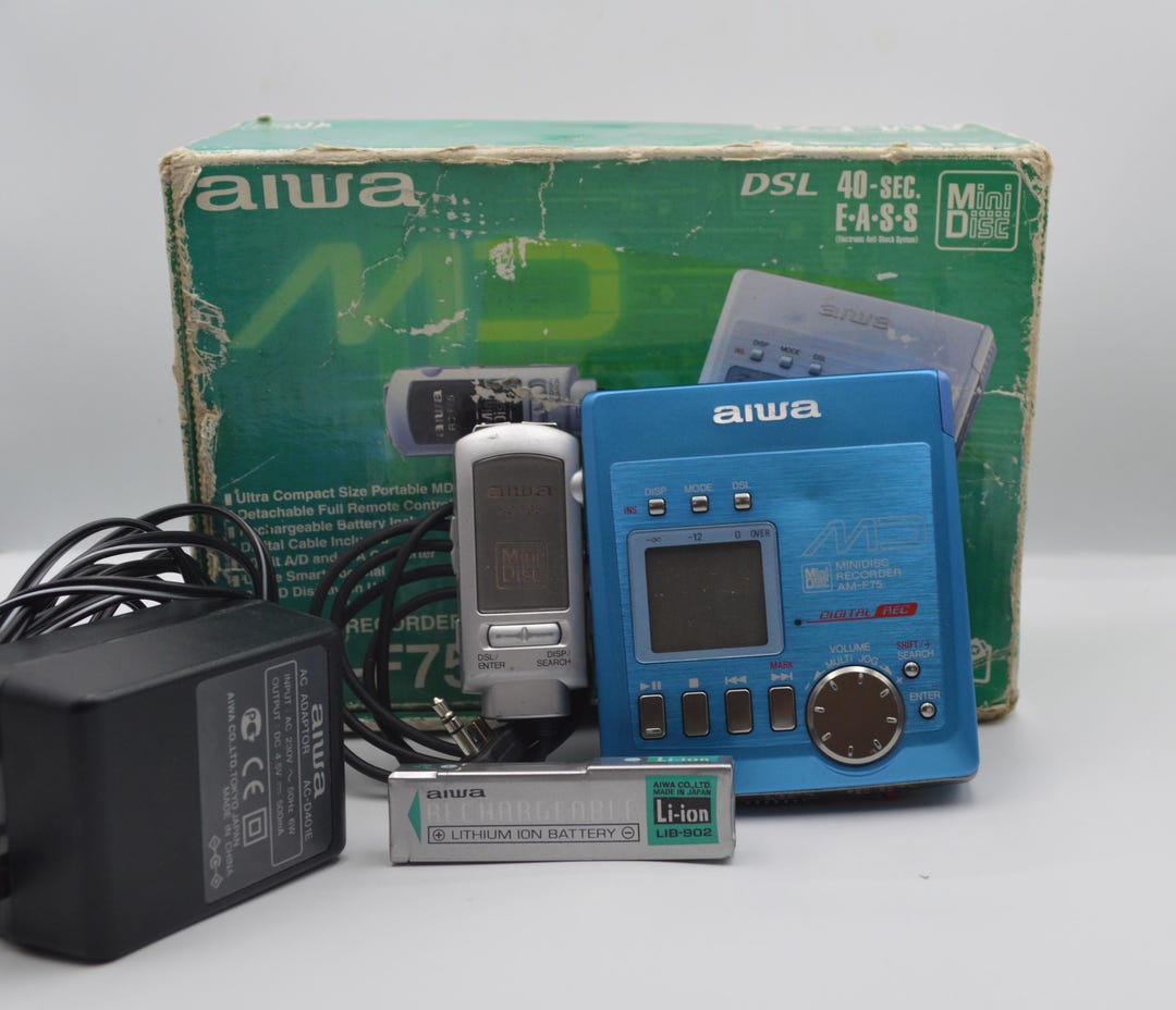 Aiwa Am-f75 Mini Disc Recorder Player - Etsy