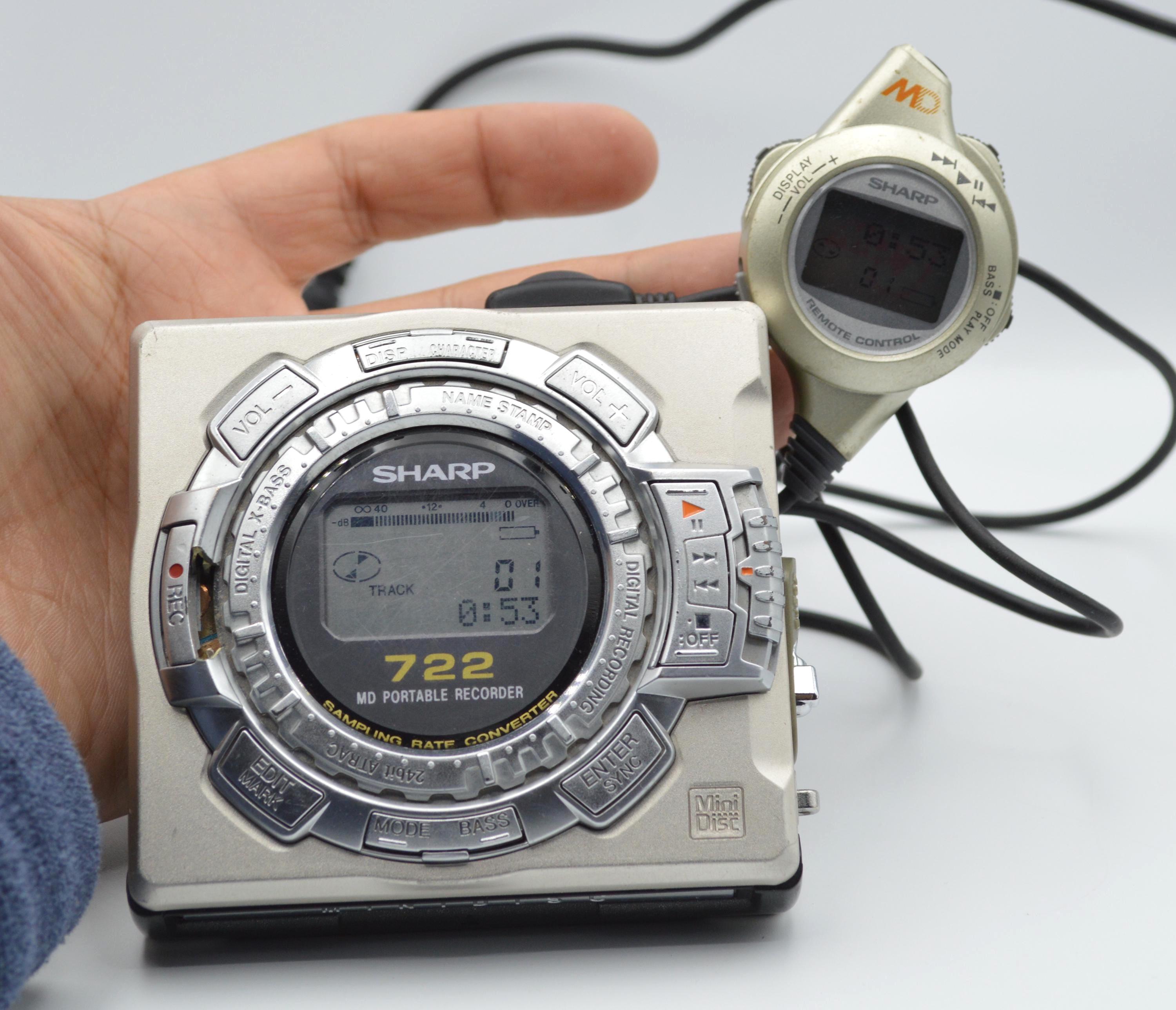 Sharp MD-MS722H Walkman Mini Disc Player/ Recorder - Etsy