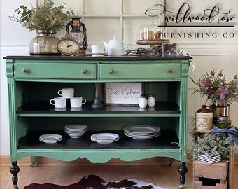 Refinished & Repurposed Dresser Turned Coffee Cart Station