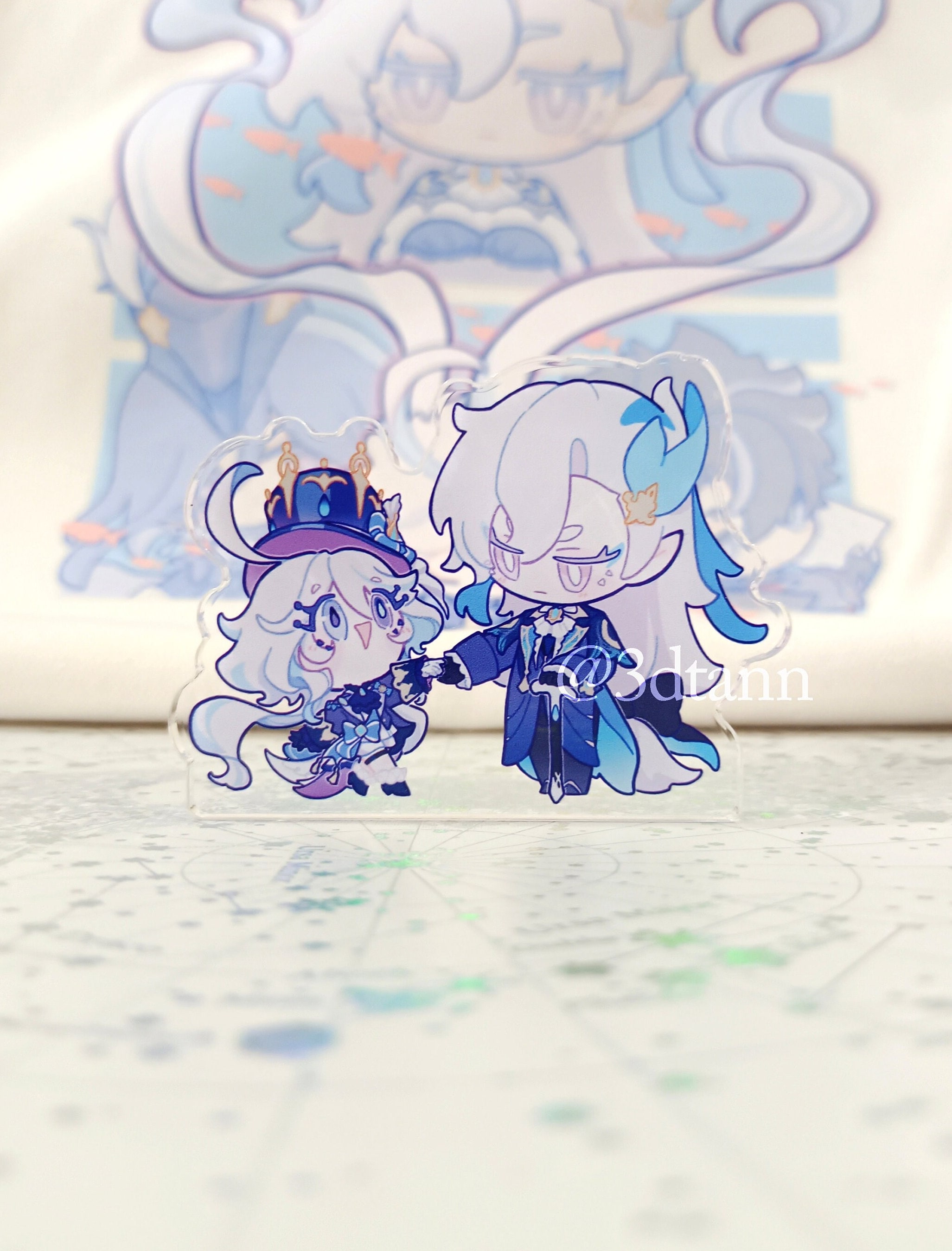 PREORDER Genshin Neuvillette & Furina Acrylic Mealpal - Etsy