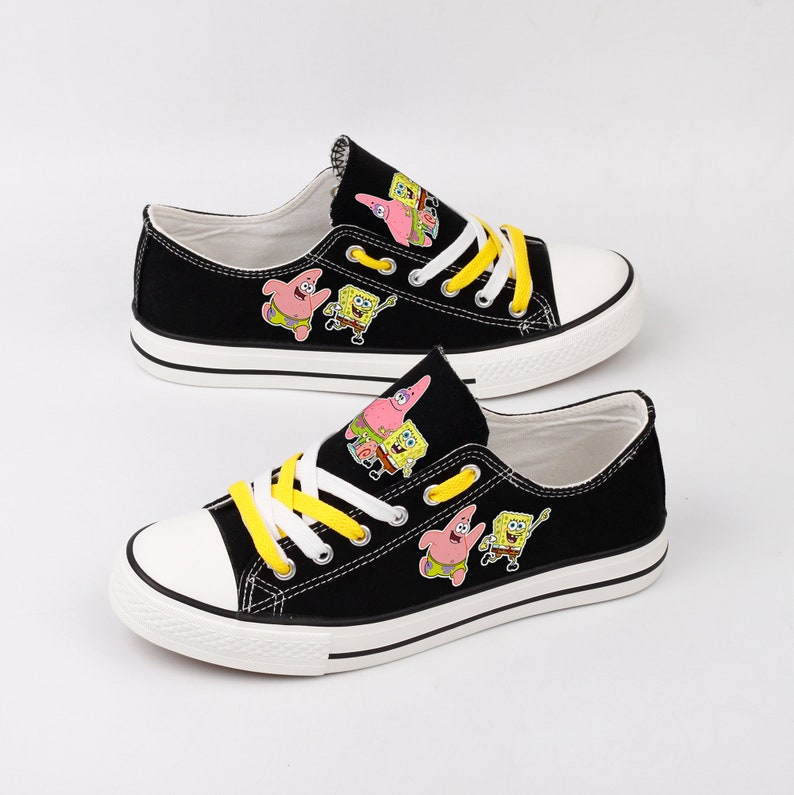 Nickelodeons, Spongebob Squarepants Shoes, Spongebob Sneakers, Cartoon ...