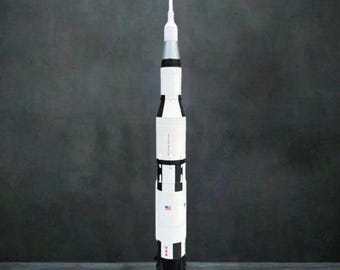 Apollo Mission Rocket Model | Iconic Spacecraft Replica | Perfect for Collectors & Space Enthusiasts