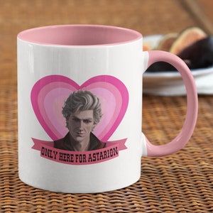 Only Here For Astarion Ceramic Mug, 11 Oz, Sustainable Mug, Perfect Gift, Astarion Baldurs Gate 3 Mug, BG3 Coffee Mug, Dungeon Karlach