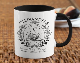 Ollivanders Wand Shop, Wizard Mug, Ceramic Mug, 11 Oz, Sustainable Mug, Perfect Gift, Christmas Gift, Potter Mug Wizard Book Magic Wizard