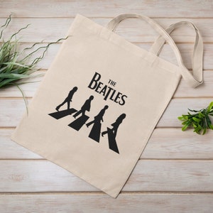 The Beatles, Eco Tote Bag, Reusable, Cotton Canvas Tote Bag, Sustainable Bag, Perfect Gift