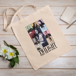 Bolsa de tela ecológica Twilight The Eras Tour, reutilizable, de lona de algodón, sostenible, regalo perfecto.