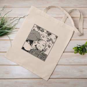 Nana Yazawa Ai Manga, Öko-Einkaufstasche, wiederverwendbar, Baumwoll-Canvas-Einkaufstasche, nachhaltige Tasche, perfektes Geschenk, japanischer Anime, Anime-Einkaufstasche