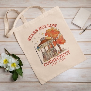 Stars Hohl, Eco Tote Bag, wiederverwendbar, Baumwoll Canvas Einkaufstasche, nachhaltige Tasche, perfektes Geschenk, Gilmore Girls TV-Serie