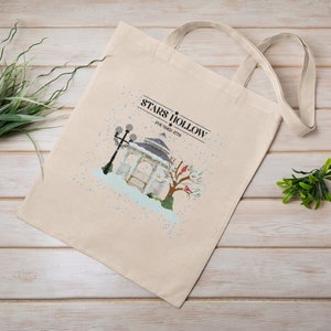 Stars Hohl Winter, Eco Tote Bag, wiederverwendbar, Baumwoll Canvas Einkaufstasche, nachhaltige Tasche, perfektes Geschenk, Gilmore Girls TV-Serie