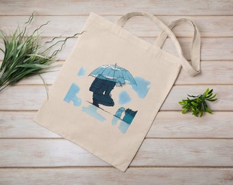 Jujutsu Kaisen - Gojo Satoru, JJK Tote Bag, Reusable, Cotton Canvas Tote Bag, Sustainable Bag, Perfect Gift Christmas Anime Gift