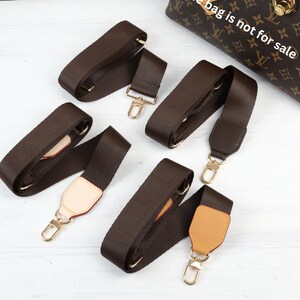 Crossbody Bag Strap, Brown, Adjustable Shoulder Strap, 1.5 inch Purse Strap, Adjustable Bag Strap, Guitar Strap, Handbag Strap, Purse Strap