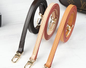 Vachetta Leather Bag Strap, Slim Crossbody Shoulder or Handbag Handle, Pochette Accessories, Speedy Crossbody strap Favorite Eva Felicie