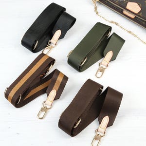 Multi Pochette Accessoires, Vachetta Leather, Multi Pochette Strap, Women Bag Strap, Adjustable Shoulder Strap, Adjustable Webbing Strap