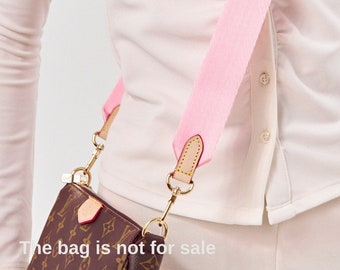Pink Multi Pochette Strap Gift for Women Women Bag Strap Adjustable Shoulder Strap Adjustable Nylon Webbing Strap for Crossbody