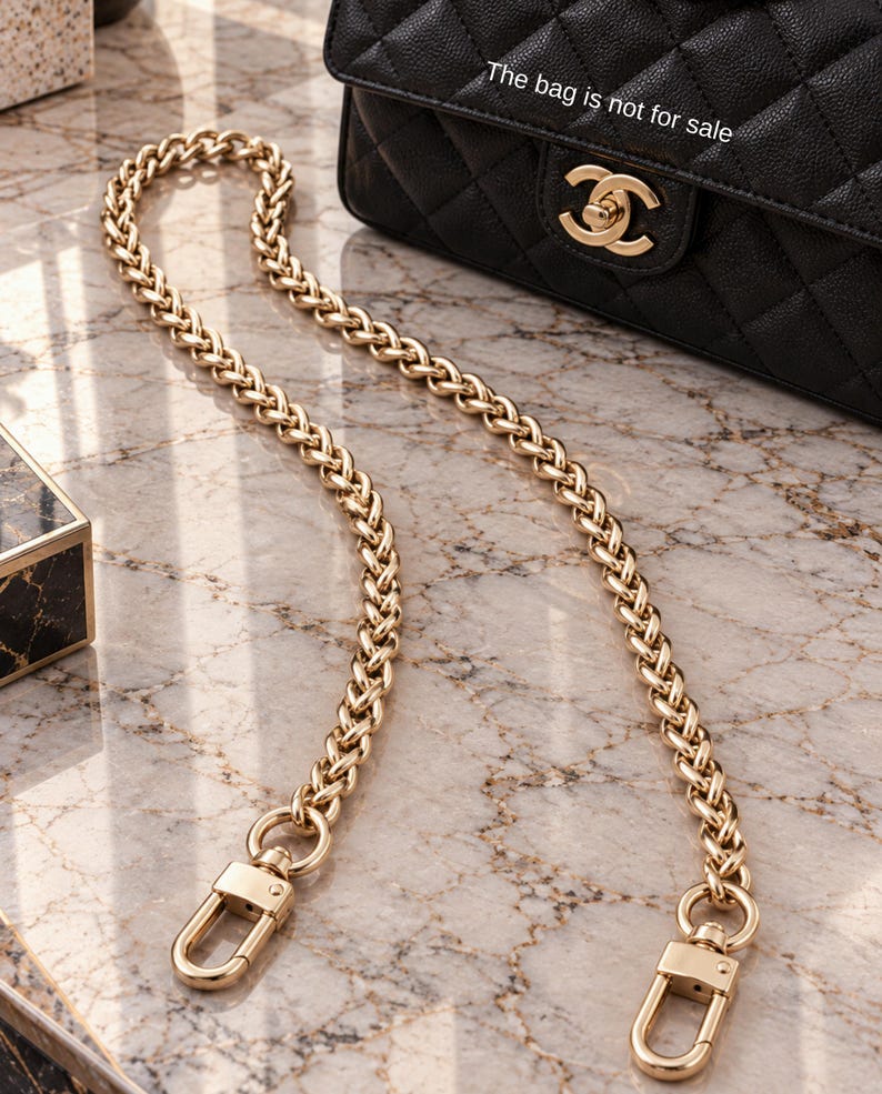 Purse Chain Replacement Strap, Gold, Handbag Handle, Shoulder Crossbody ...
