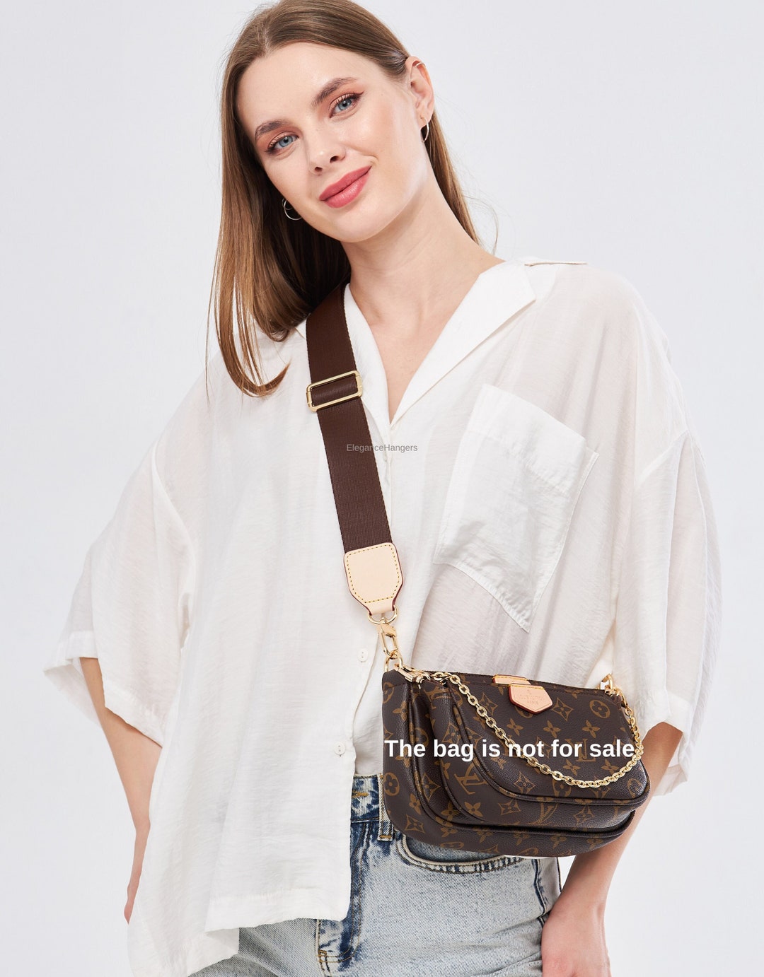 Accessori Multi Pochette Marrone, Tracolla Multi Pochette, Pochette