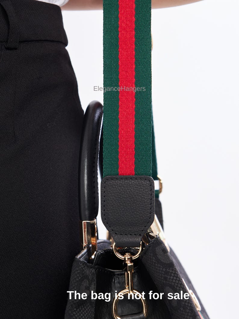 Adjustable Crossbody Bag Strap for Women, Green Red Purse Strap, Shoulder Strap Replacement, Handbag Strap, Purse Accessories, Wide Strap image 16