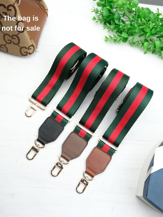 Crossbody Bag Strap, Green, Red, Guitar Strap, Green Bag Strap, Handbag Strap, Women Bag Strap, Adjustable Shoulder Strap, Camera Strap