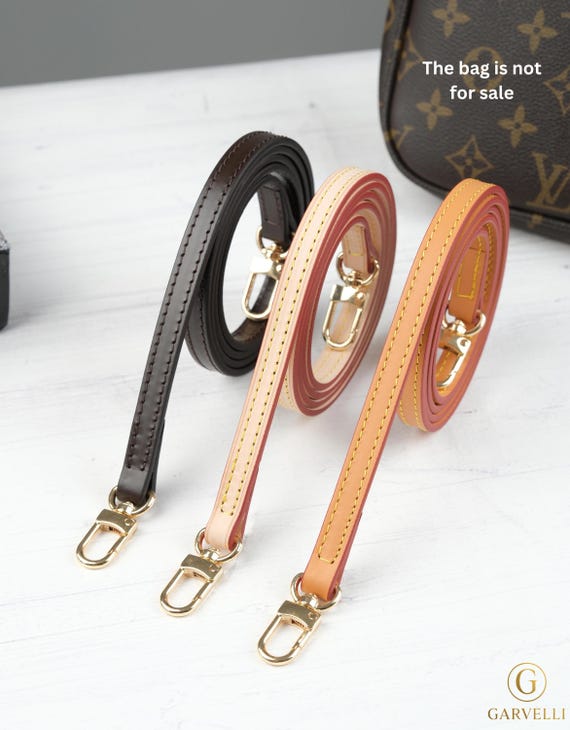 Vachetta Leather Bag Strap, Slim Crossbody Shoulder or Handbag Handle, Pochette Accessories, Speedy Crossbody strap Favorite Eva Felicie