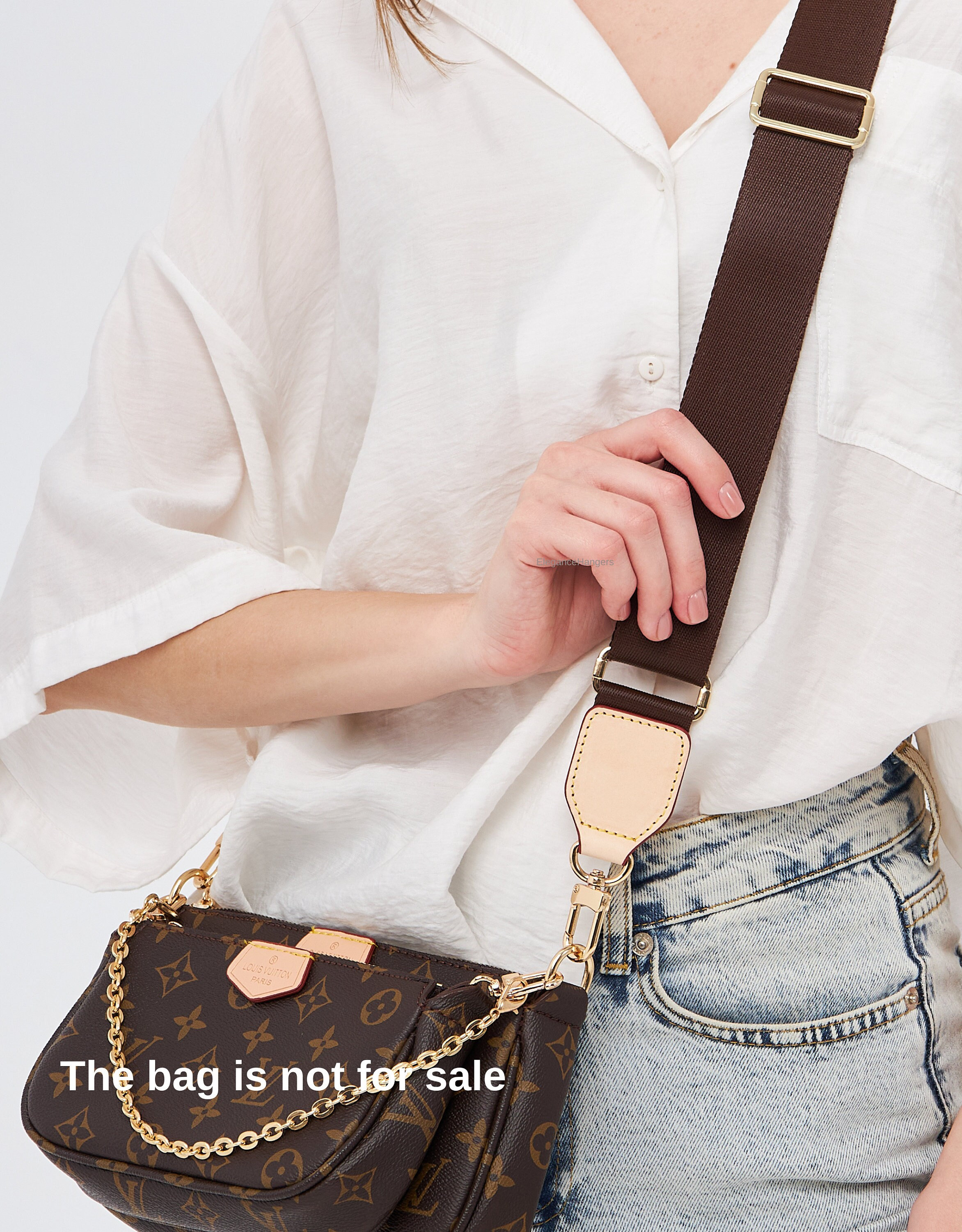 Crossbody Bag Strap, Adjustable Replacement for Multi Pochette 