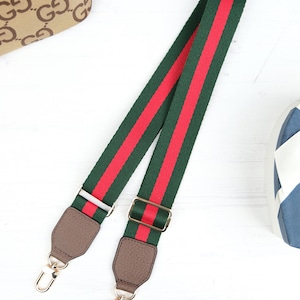 Adjustable Crossbody Bag Strap for Women, Green Red Purse Strap, Shoulder Strap Replacement, Handbag Strap, Purse Accessories, Wide Strap image 14