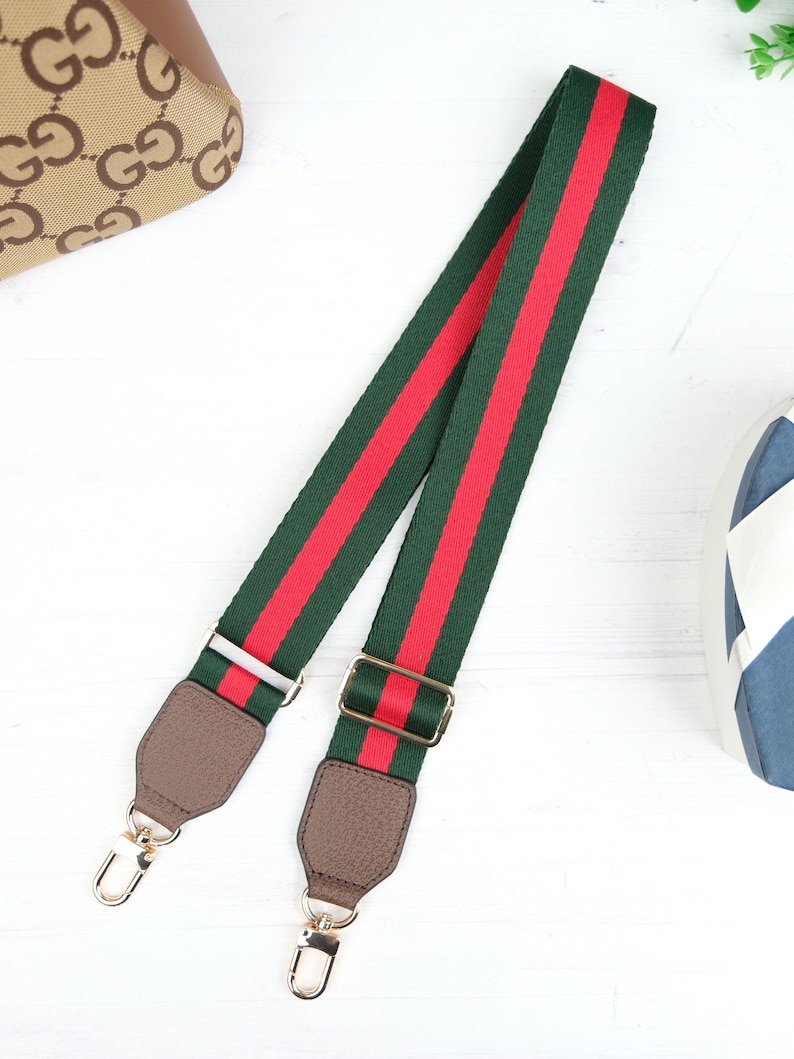 Adjustable Crossbody Bag Strap for Women, Green Red Purse Strap, Shoulder Strap Replacement, Handbag Strap, Purse Accessories, Wide Strap image 14