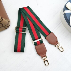 Adjustable Crossbody Bag Strap for Women, Green Red Purse Strap, Shoulder Strap Replacement, Handbag Strap, Purse Accessories, Wide Strap image 8