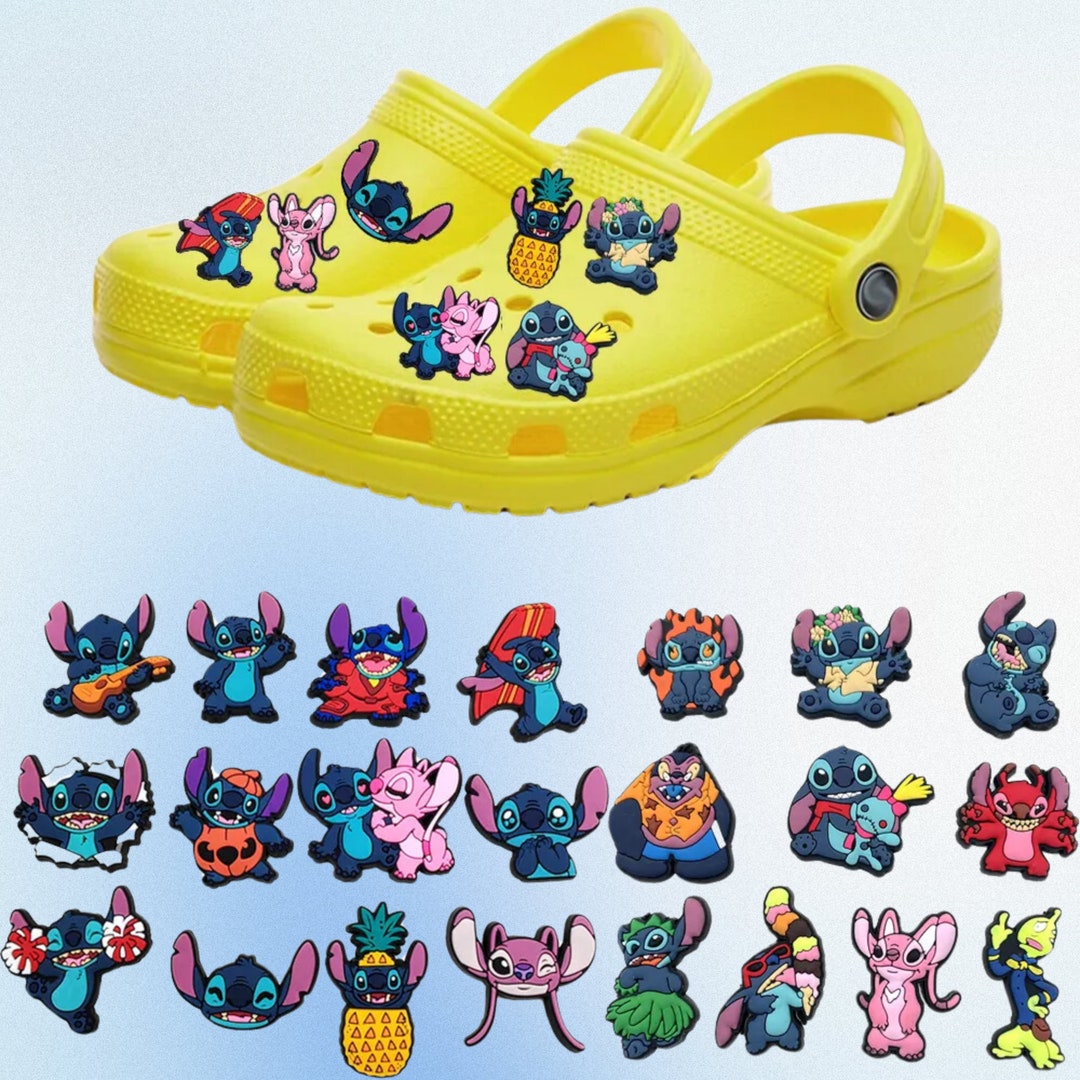 Lilo and Stitch Crocs Charms, Lilo and Stitch Gift, Cute Cartoon Shoe