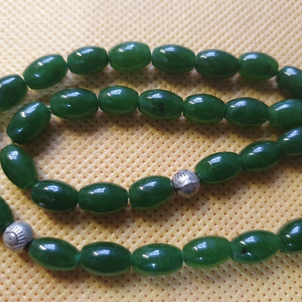Chapelet de jade naturel Islam 30,27 g