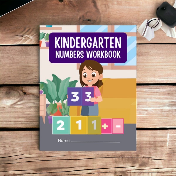 Math Magic: Numbers Workbook for Kids, Learn Numbers, Early Learning for Kindergarten Children, Pre-school Activities, Colorful Book, Teach