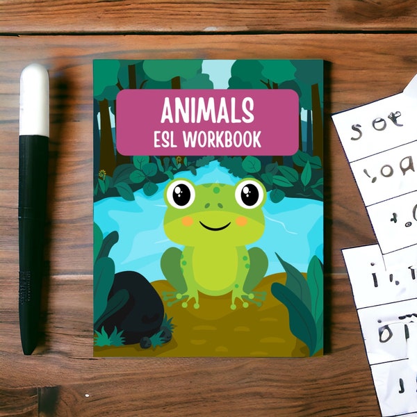 Explore and Learn: Animals Workbook for Kids, Early Learning, Children Present, Kindergarten School, Basic Teaching, Animal Book, Colorful