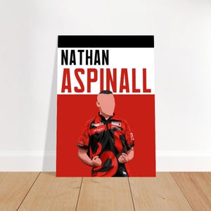 Nathan aspinall | darts fan poster (sizes a4, a3, a2, a1, a0)