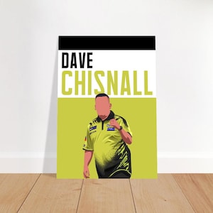 Dave chisnall | darts fan poster (sizes a4, a3, a2, a1, a0)