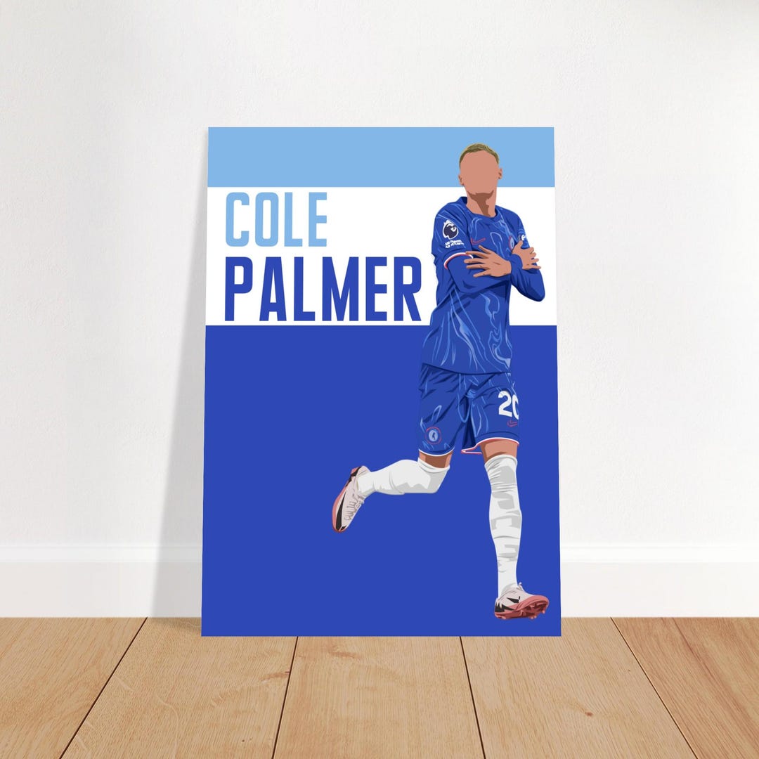 Cole Palmer | Chelsea | Football Fan Poster (sizes A4, A3, A2, A1, A0 ...