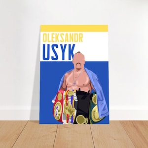 Oleksandr usyk | boxing fan poster (sizes a4, a3, a2, a1, a0)