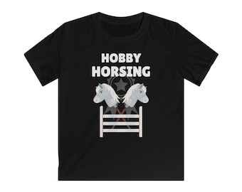 Hobby Horse Tee: Kids' Cotton Shirt for Hobby Horsing Lovers