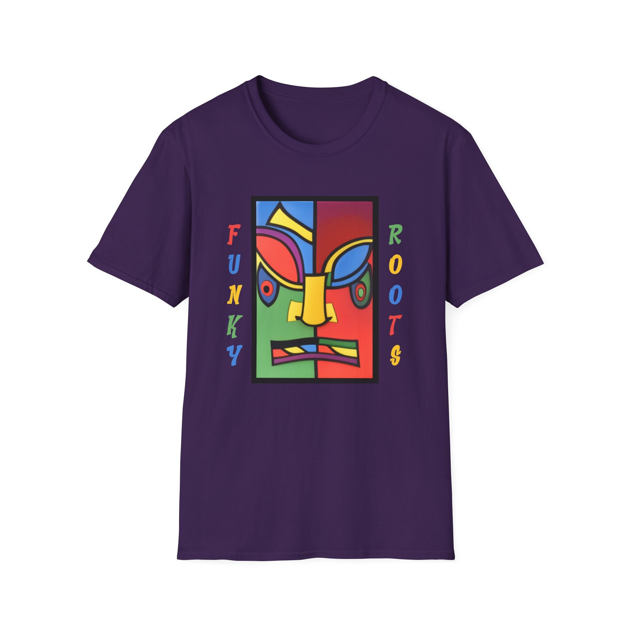 Funky Roots Purple Shirt - Bel-air African Root Style Tee