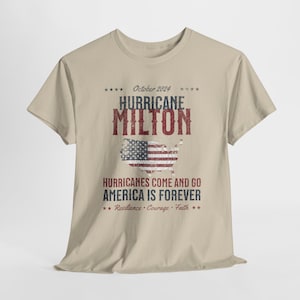 Hurricane Milton Shirt - Personalized Milton Storm Tee 2024 - Hurricanes Come And Go America Is Forever - Custom With Power Lineman, Help...