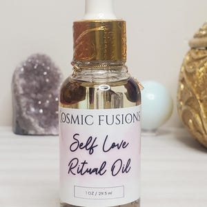 Self Love Ritual Oil - Anointing Intention Oil - Manifest Love Spell - Empowering Infused Botanical Blend