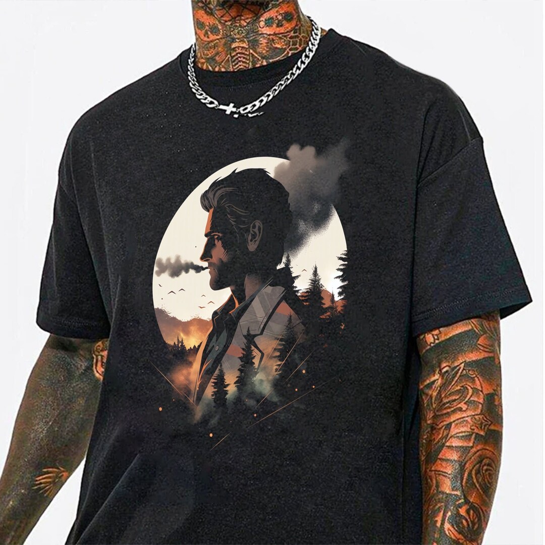 Alan Wake 2 Tee Shirt, Survival Horror Game Shirt, Alan Wake Vintage Shirt, Video Game Shirt