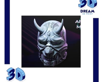 Aniki Maske Prop Helm: 3D Drucker STL Modell (Digitale Datei)