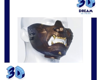 Ghost Of Tsushima Mask 3D STL Model File (Digital Download)
