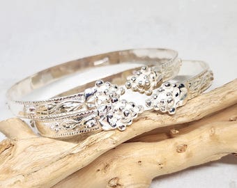 アクセサリー Indian Jewelry 80s Sterling Wave Bangle Indian Jewelry 80s Sterling Wave Bangle