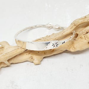 925 GENUINE Sterling Silver ID Bangle, Solid Silver Bangle, Silver Adult Bangle, Unisex Bracelet, Cocoa Head Bangle, West Indian Jewelry