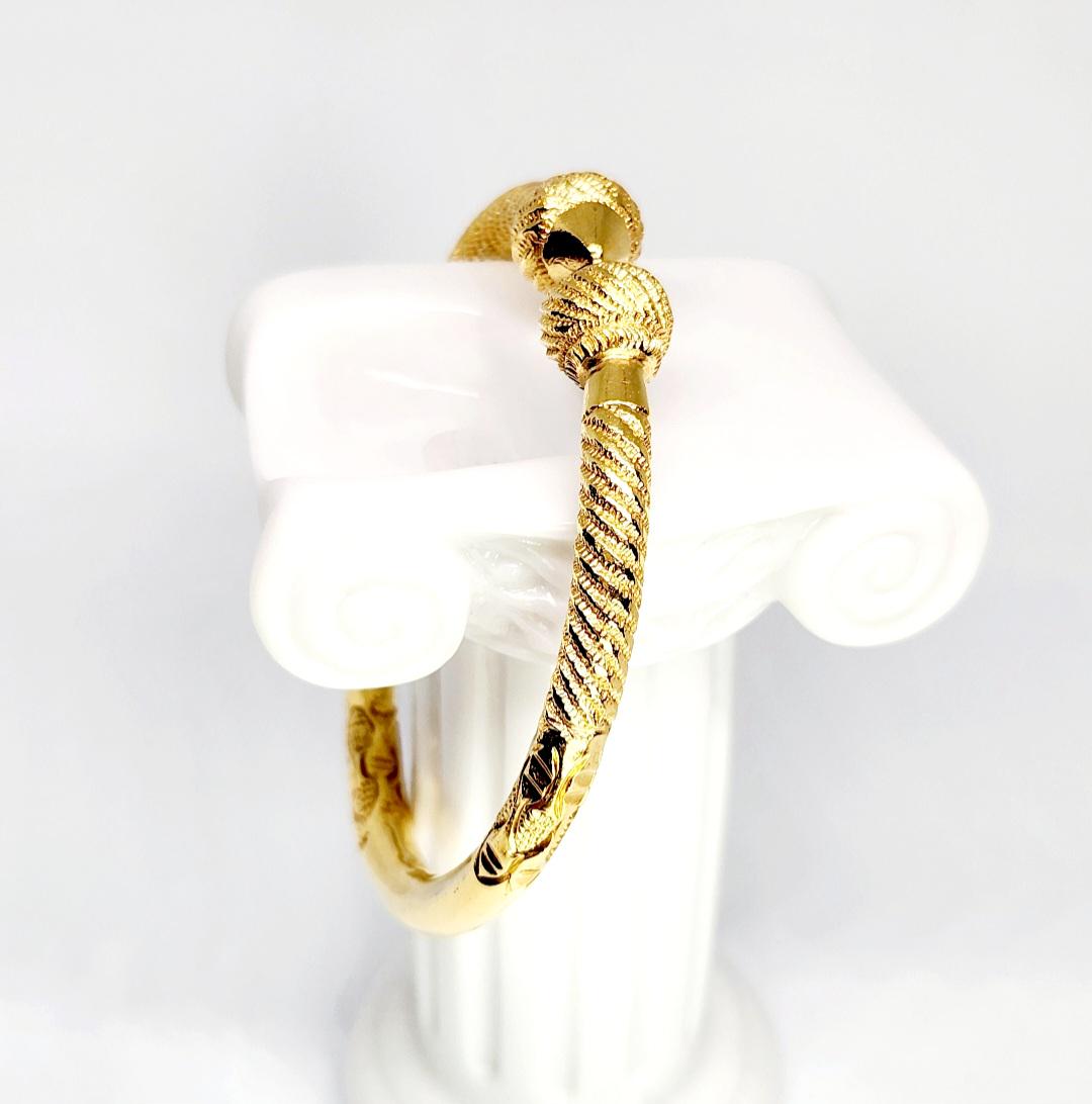 10K Genuine Gold VINTAGE Bracelet, Gold Bangle, Unisex