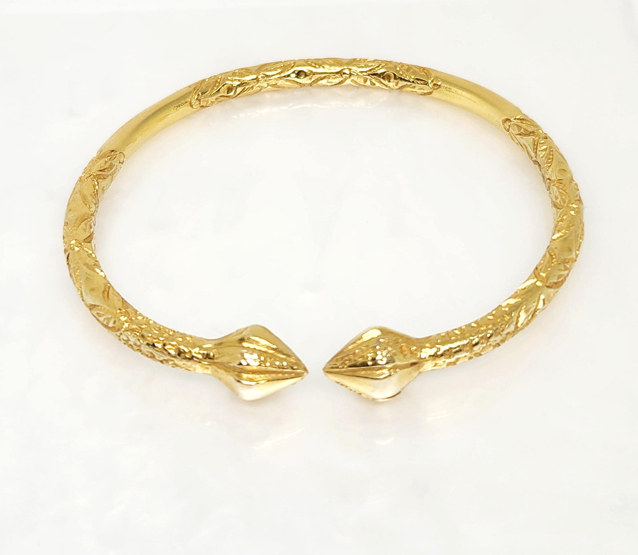【2025】お歳暮・冬ギフト | 高島屋オンラインスト VINTAGE Gold Yellow 10K Bracelet, Bangle Gold Head Cocoa アクセサリー