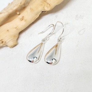 925 GENUINE Sterling Silver Drop Earrings, Silver Teardrop Earrings, Hollow Earrings, Birthday Gift, Gift for her, Anniversary Gift, 3cm