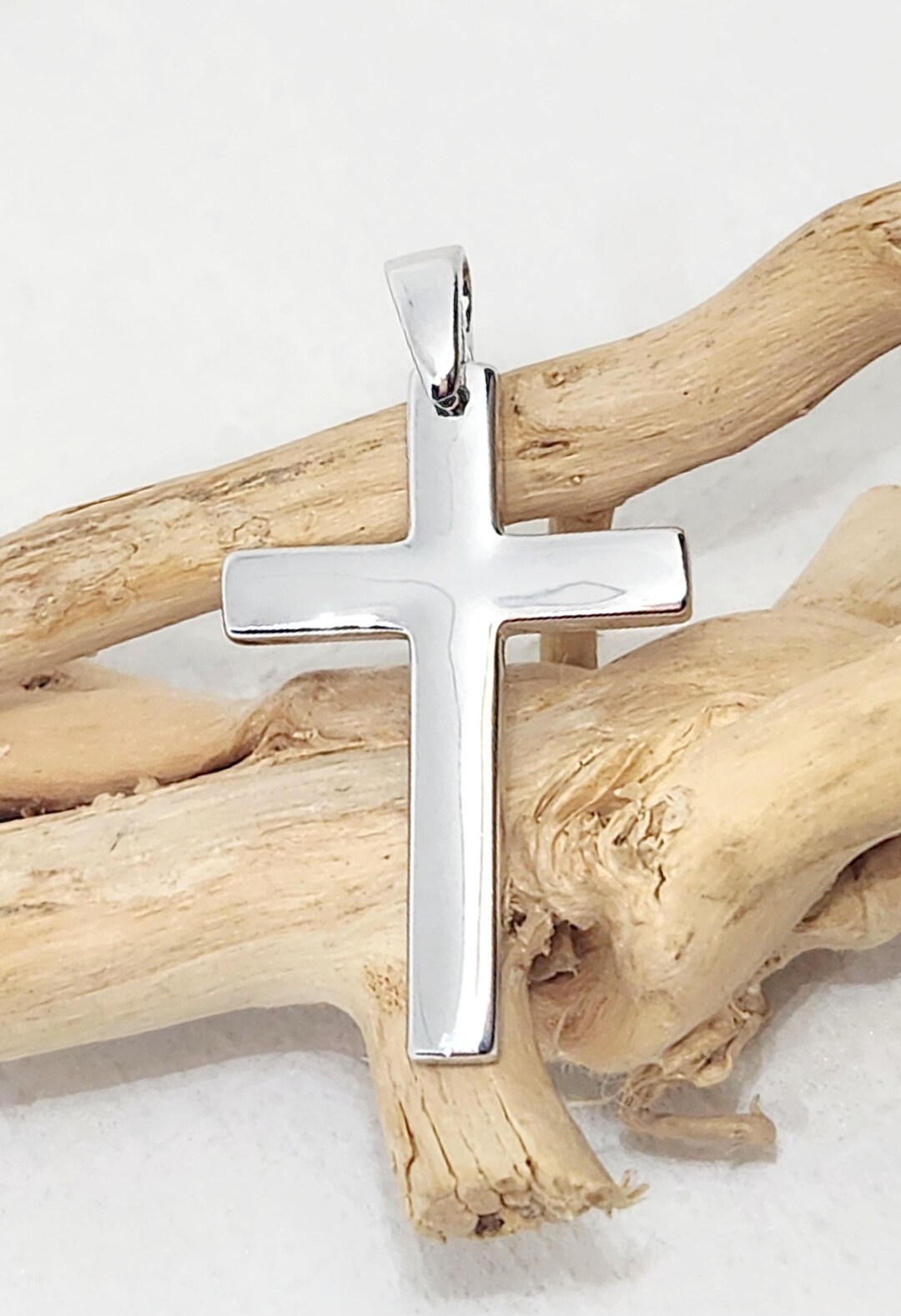 925 GENUINE Sterling Silver Cross Charm, Religious Charm, Solid Cross ...