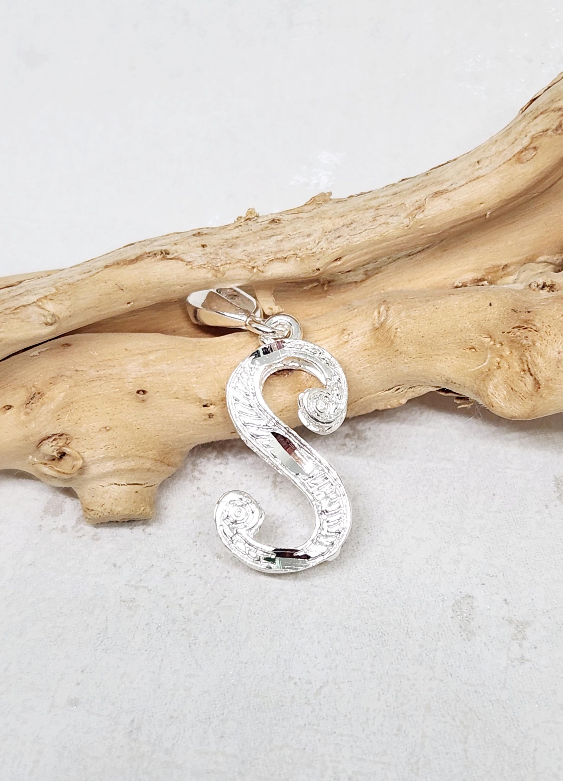 Letter S Pendant Charm – 925 Sterling Silver Initial Necklace Or Bracelet Charm, Personalized Gift, USA Made - View #4