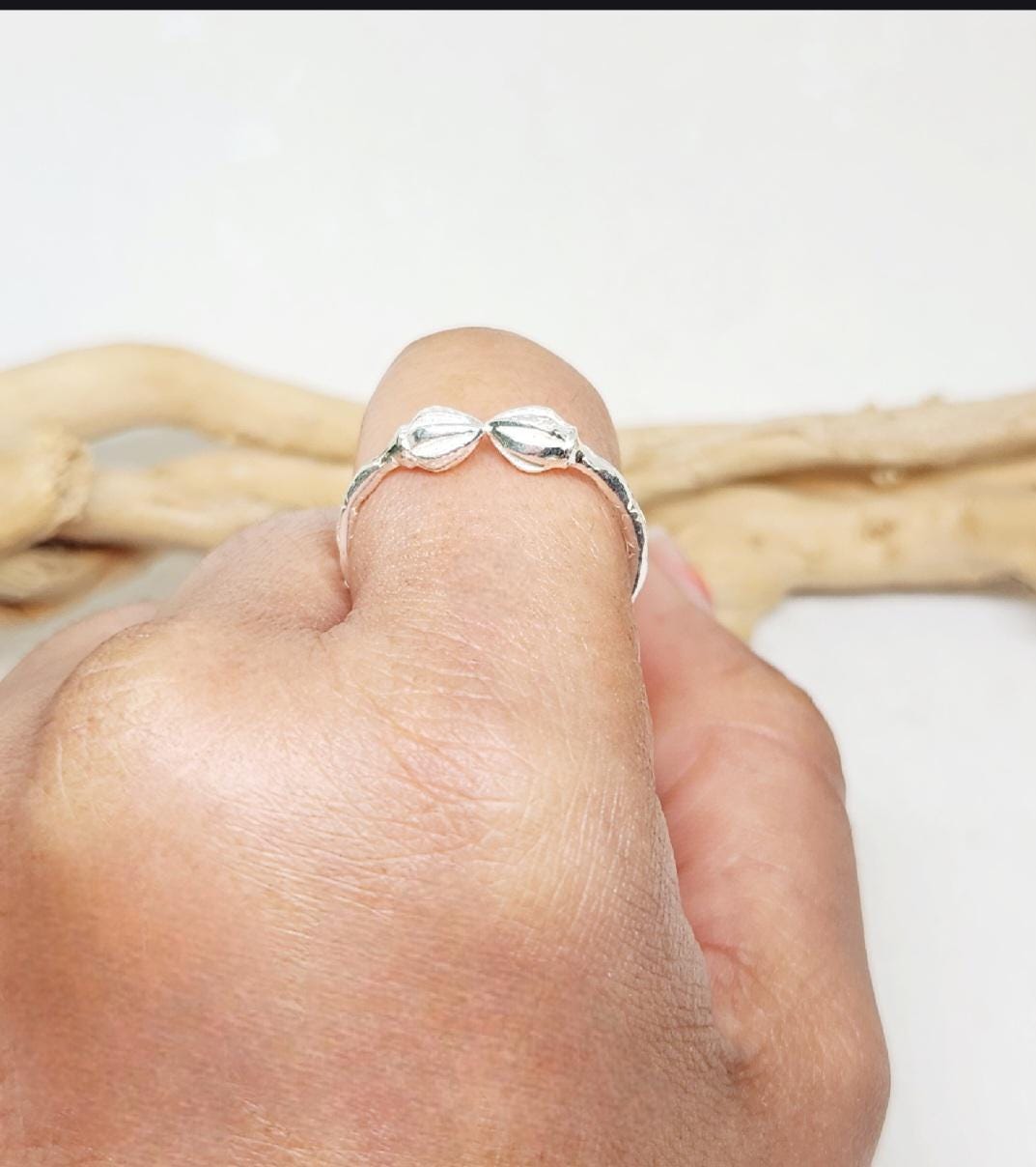 925 GENUINE Sterling Silver Bracelet RING Cocoa Pod RING Silver Cocoa 925-genuine-sterling-silver-bracelet-ring-cocoa-pod-ring-silver-cocoa